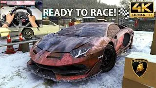 Thumbnail: RESTORED & RACED VS HYPERCARS Lamborghini Aventador SVJ - Forza Horizon 6 | Steering Wheel Gameplay