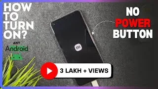 Thumbnail: How to Turn ON ANY Android phone WITHOUT the Power Button | Power Button NOT Working