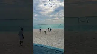 Thumbnail: For the love of football #kidsshorts #summer #travel #swimming #maldives #footballshorts #beachvibe