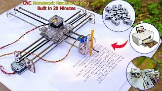 Thumbnail: CNC Homework Writing Machine Built in 20 Minutes || The Quality You Won't Expect