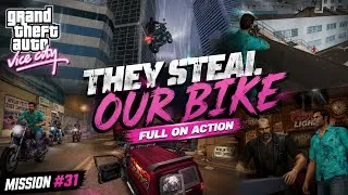 Thumbnail: THEY STOLE OUR BIKE! 🏍️🔥 | GTA Vice City Mission Hog Tied #31 | Pure Nostalgia Before GTA 6