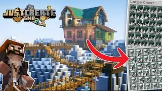 Thumbnail: I built a PRISMARINE FARM in the Mountains! Just Create 2: Ep22