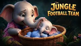 Thumbnail: The Jungle Football Team ⚽🦁🐘 | English Moral Stories | Bedtime Stories