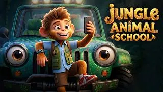 Thumbnail: The Proud Monkey's Lesson 🚗🐵 | English Moral Stories | Bedtime Stories