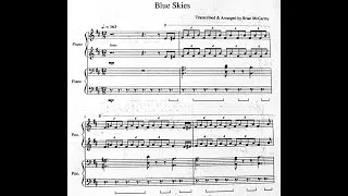 Thumbnail: "BLUE SKIES" (BY IRVING BERLIN, ARRANGED FOR 2 PIANOS BY BRIAN MCCARTHY)