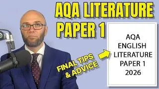 Thumbnail: Final Tips for Tomorrow's AQA Literature Paper 1 exam