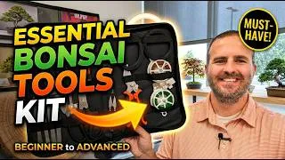 Thumbnail: Best Bonsai Tool Kit for Beginners 🌱 | Complete Bonsai Tools Set for Pruning & Shaping