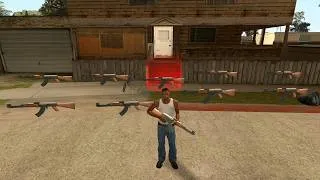 Thumbnail: How to get an AK-47 with full ammo before the first mission in GTA San Andreas