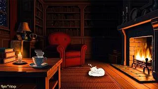 Thumbnail: vintage jazz on a snowy 1940's night | cozy fireplace ambience to relax, sleep & unwind