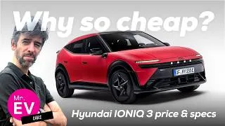 Thumbnail: Hyundai IONIQ 3 UK Prices Revealed: From £22,245 and Up to 308 Miles