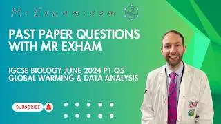 Thumbnail: IGCSE Biology Past Paper Question Practice - Global Warming and Data Analysis