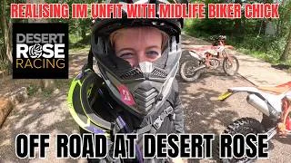 Thumbnail: back to basics at Desert rose off road | with midlife biker chick