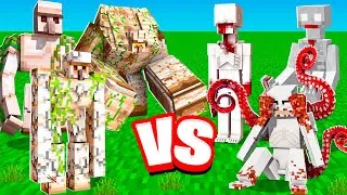 Thumbnail: All Iron Golems vs All SCP 096 in Minecraft