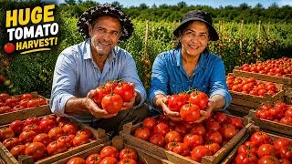 Thumbnail: Growing Tomatoes | Harvesting Tomatoes in Bulk from a Small Garden 🍅