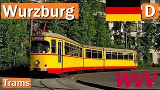 Thumbnail: 🇩🇪 Wurzburg trams, Germany 2026【4K】