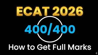 Thumbnail: ECAT 2026 Full Marks | Don't Make These Mistakes