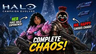 Thumbnail: She Played Halo for the FIRST Time Ever... 😂 | Halo Campaign Evolved