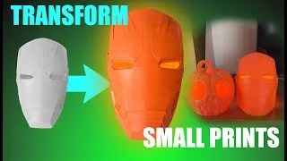 Thumbnail: Transforming Small 3d Printed Iron Man Helmets into Halloween Pumkins