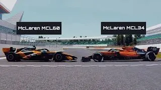Thumbnail: How fast is Lando Norris´ 2026 F1 car against his 2019 F1 car?