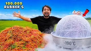 Thumbnail: Biggest Rubber Band Ball Vs Liquid Nitrogen 💀 | अब क्या होगा ?