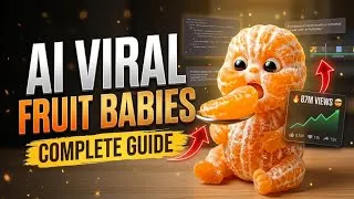 Thumbnail: Make Viral AI Baby Eating Fruit Videos Free 🚀 | Google Flow AI Tutorial (USA Content Trick)