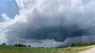 Thumbnail: Isolated Supercell Thunderstorm in Southwestern Ontario | Rotating Wallcloud | August 8, 2026