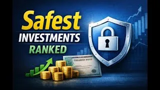 Thumbnail: Top 5 Safest Investments Ranked (From Lowest to Higher Risk)