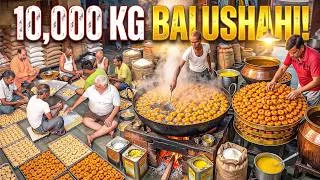 Thumbnail: 10,000 KG Balushahi! | Massive Indian Sweet Production