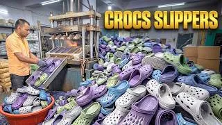 Thumbnail: Inside a Crocs Slipper Factory | Mass Production Process