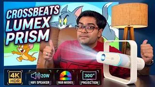 Thumbnail: Crossbeats Lumex Prism Review 🔥⚡ Best Smart Projector Under ₹15,000 ??