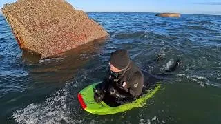 Thumbnail: eFoiling 8km to a Shipwreck in Scotland