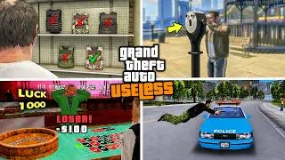 Thumbnail: The Most USELESS Features Ever Added in GTA Games