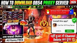 Thumbnail: How To Download Proxy Server 💯😱🔥, proxy Server Free Fire Kaise Download Karen, Ob54 Proxy Server ff