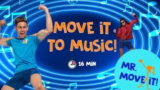 Thumbnail: Move It To Music! /// Mr. Move It! /// Music & Fitness Fun Compilation For Kids 🎶💪