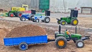 Thumbnail: Remote control homemade tractor john deere with Loded trolley working in new project @MrPendujatt22 