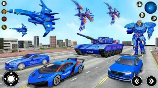 Thumbnail: US Police Robot Transform Game Tank Helicopter Car Transformation Game W Tank - Android Gameplay