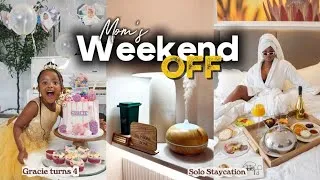 Thumbnail: VLOG : The Weekend Every Mom Needs | Solo Staycation + Grace Turns 4 🎂