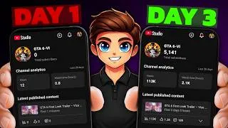 Thumbnail: 3 DAY Challenge ( Shoking Result ) How To Grow Gaming Channel From 0 Subscribers