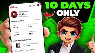 Thumbnail: 10 DAYS Challenge ( Shoking Result ) How To Grow Shorts Channel From 0 Subscribers
