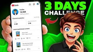 Thumbnail: 3 DAYS Challenge ( Unbelievable Result 😍 )How To Upload YouTube Shorts Like A Pro