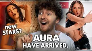 Thumbnail: TÜRKİYE'S NEW GIRL GROUP! (AURA - PES + TUZAK | Official MV Reaction)