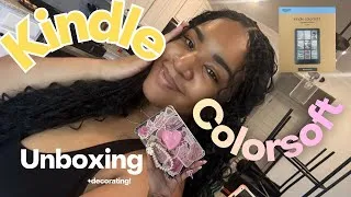 Thumbnail: unboxing my KINDLE COLORSOFT 🌈📦📚| initial thoughts, decorating, set up,  and more!