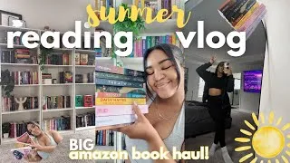 Thumbnail: summer reading vlog | big amazon book haul | house decorating and more!