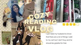 Thumbnail: spend a few days with me *spring edition* 🌸📚☀️| cozy reading vlog | book haul