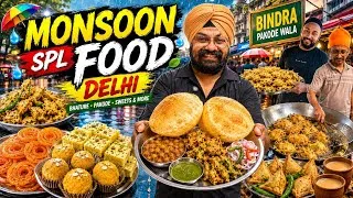 Thumbnail: Delhi No.1 Street Food |Delhi Food Tour| Bindra Pakore ,Chole Bathure ,Sugar Free Ghewar
