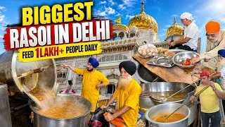 Thumbnail: Fully Automatic Mega Rasoi at Gurudwara Bangla Sahib🙏🏻 | Biggest Community Kitchen | Langar Making