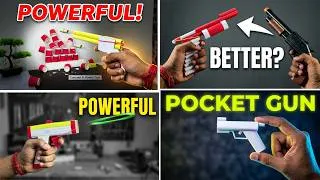 Thumbnail: 4 DIY New Paper Gun Making | How to make Powerful Paper Pocket gun, Pistol easy at home