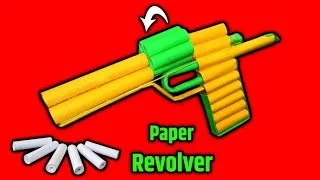 Thumbnail: How to make Revolver with paper Working | how to make paper gun | banduk kaise banaen