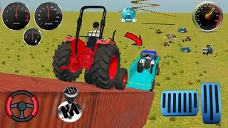 Thumbnail: Channai to Bangaloredumper loading tractor🚜 masey and farmtrec loading stone🪨 and tractor wala game 