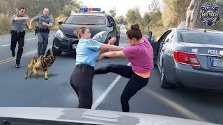 Thumbnail: MOST BRUTAL Moments When Karen Attack Cops Gets Instant Karma Caught On Dashcam! #2